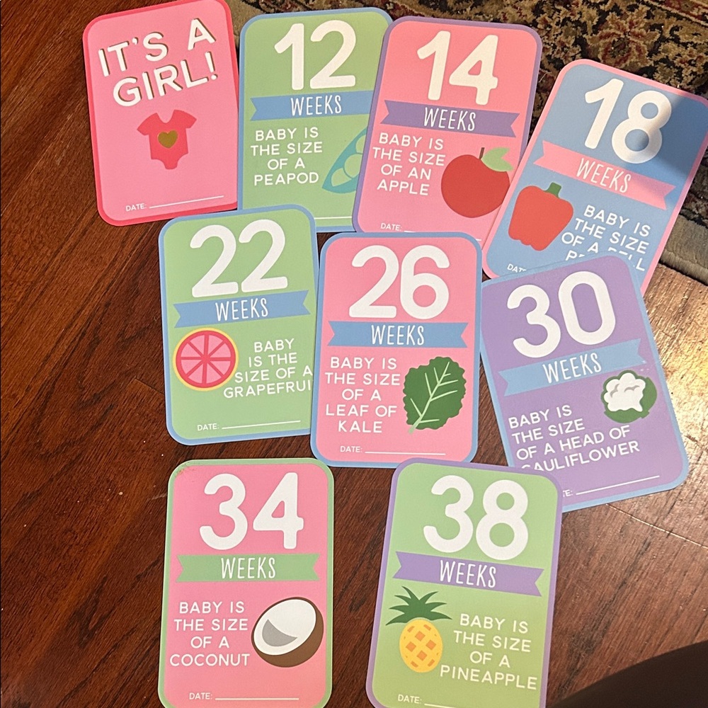 Pregnancy mile stone photo props